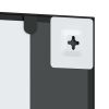 39.4” Black Wall Mirror with Rectangle Iron Frame and Vertical or Horizontal Hanging