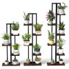 Set of 3, Multifunctional Plant or Display Stands with 4, 5, & 6 Tiers