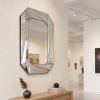 Diamond Shaped Design Large Wall Mirror with Elegant Beveled Edges and HD Mirror Glass
