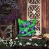 18” Wisconsin Wood Violets Throw Pillow with Waterolor Artwork, Indoor/Outdorr Usage and Machine Washable