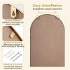 24” x 36" Arch Wall Mirror with Gold Beaded Metal Frame and High Definition