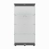 Tempered Glass Black Display Cabinet with LED Light, Remote Control and Multi Light Color Options