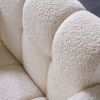 31.10" Wide Boucle Upholstered White Accent Chair