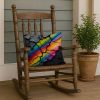 18” Resilience Pride Throw Pillow with Watercolor Artwork, Indoor/Outdorr Usage and Machine Washable