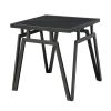 3 Piece Contemporary Black Sintered Stone Table Set with 1 Coffee Table and 2 End Tables