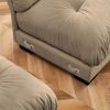 166” Oversized Couch, 4 Seater Modular Sectional Velvet Sofa with Matching Pillows