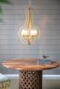 4 Light Metal Chandelier Hanging Light Fixture with Adjustable Chain and Valerio Nested Design