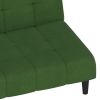 2 in 1 Function Dark Green Velvet Sofa Bed with Adjustable Backrests and Easy To Convert