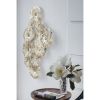 24" x 2" x 42" Gold Coral Design Iron Wall Art Decor