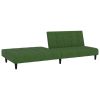 2 in 1 Function Dark Green Velvet Sofa Bed with Adjustable Backrests and Easy To Convert