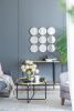 27.2" Contemporary Decorative 9 Ring Metal Wall Mirror with Harmony Mirror Design and Minimalist Style