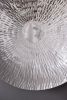Set of 3, Silver Textured Oversized Disc Wall Decor in Stainless Steel and 3 Different Sizes