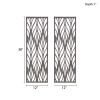 2 Piece Madison Park Florian Grey Laser Cut Wood Panel Wall Decor