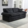 84" Chenille Sofa Loveseat Couch with 2 Matching Throw Pillows, Removable Seat Cushions and Dual Layer Comfort Seating