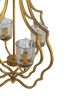 4 Light Metal Chandelier Hanging Light Fixture with Adjustable Chain and Valerio Nested Design