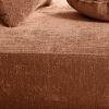 140" Modern Curved Sectional Sofa Chaise Lounge with 3 Matching Pillows and Ready For Use