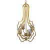 4 Light Metal Chandelier Hanging Light Fixture with Adjustable Chain and Valerio Nested Design