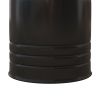 Round Metal Ottoman Set of 2 with Hidden Storage and Wooden Lids