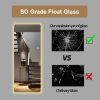 65” Full Body Length Mirror with LED Lighting, Wall Mounted, 3 Lighting Modes and Borderless Rounded Corners