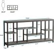 Tribesigns 70.9" 3 Tier Extra Long Console Sofa Table with Multi-Staged Shelving