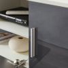 Fashion TV Stand Entertainment Cabinet Center with LED Light Belt, 1 Drawer & 2 Doors and Remote Control