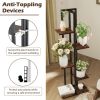 Set of 3, Multifunctional Plant or Display Stands with 4, 5, & 6 Tiers