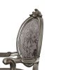 ACME Versailles 2 Piece Antique Platinum & Silver Arm Chair Set
