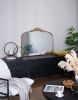 40" x 31" Classic Design Gold Arch Mirror with Baroque Inspired Frame and Vintage Detailing