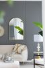 24" x 36" Arched Accent Mirror with Gold Metal Frame
