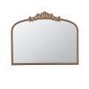 40" x 31" Classic Design Gold Arch Mirror with Baroque Inspired Frame and Vintage Detailing