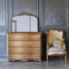 40" x 31" Classic Design Gold Arch Mirror with Baroque Inspired Frame and Vintage Detailing