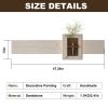 Adjustable 3-Color LED Sandstone Wall Decor with Simulated Plants, 3D Art Sculpture, Glass Vase, and  Remote Control Light