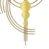 39.4" Unique Metal Hanging Wall Clock with 3D Geometric Gold Frame, Hand Painted and Silent Pointer Movement