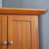 72” Fitted Corner Wall Cabinet with 8 doors, 4 Tiers and Adjustable Shelves