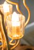 4 Light Metal Chandelier Hanging Light Fixture with Adjustable Chain and Valerio Nested Design