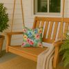 14” Alaska Forget-Me-Nots Throw Pillow with Watercolor Artwork, Indoor/Outdoor Usage and Machine Washable