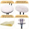 Set of 2 Armless Bar Stools with Upholstered White & Black Velvet, Footrest and Black Metal Frame Base