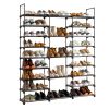 9 Tier Shoe Rack Storage Organizer Shelf Organizer with Protective Anti Drop Handles and Holds 50 Plus Pairs of Shoes