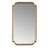 Madison Park Adelaide Scalloped Wall Mirror with Asymmetrical Design and Gold Finish