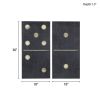 Set of 2, Domino Design Canvas Wall Art