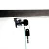 Tempered Glass Black Display Cabinet with LED Light, Remote Control and Multi Light Color Options