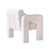 31.10" Wide Boucle Upholstered White Accent Chair