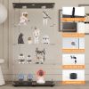 Tempered Glass Black Display Cabinet with LED Light, Remote Control and Multi Light Color Options