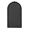 23" x 42" Hand Carved Rose Antique Mirror Frame with Black Wood Arch Design