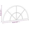 Black Arched Wall Mirror with Powder Coated Iron Frame and 23.6” x 11.8”