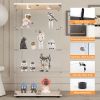 Tempered Glass Display Cabinet with LED Light, Door Lock and Remote Control