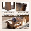 41” 2-Tier Wooden Modern Coffee Table with Open Bottom Storage Shelf and 3 Different Color Options