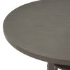 5 Piece Dining Table Set with 1 Round Table with Bent Column Shaped Table Legs, Middle Storage Shelf and 4 Carved Backrest Chairs