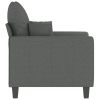 Dark Gray Sofa Chair with Padded Seat, Armrests and Back Pillow