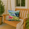 18” Massachusetts Mayflowers Throw Pillow with Watercolor Artwork and Machine Washable
